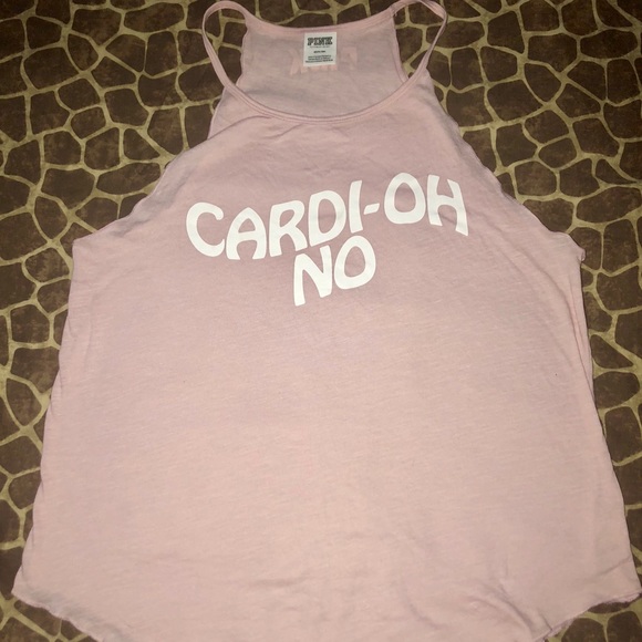 PINK Victoria's Secret Tops - Cardi-OH NO exercise tank top Pink